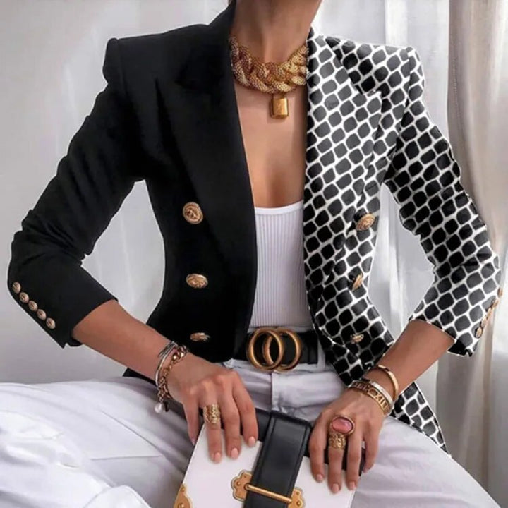 Drune | Taillierter bedruckter Blazer