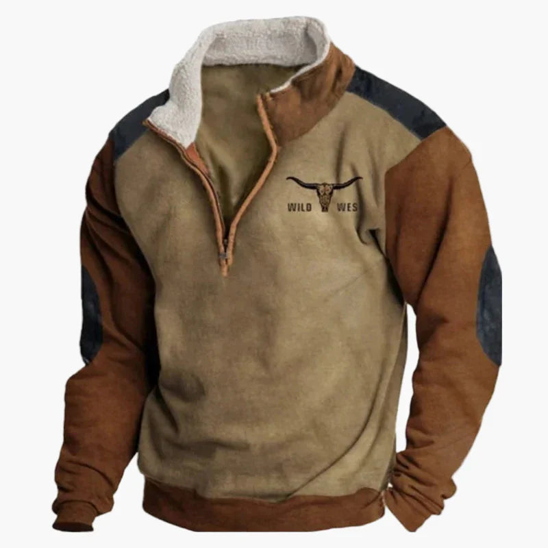 Drune | Wild West Vintage Pullover - Stilvoller Freizeit-Sweater mit Western-Charme
