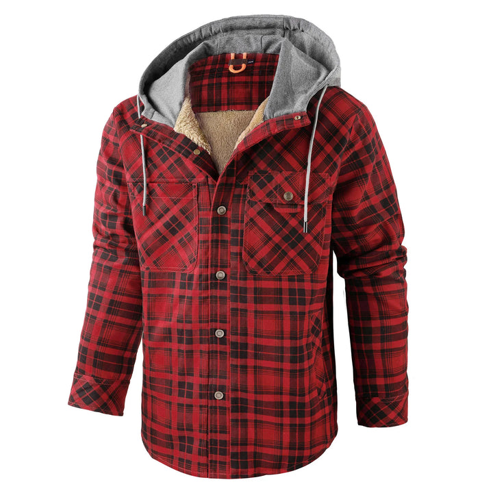 Drune | Warm kariert Hemdjacke
