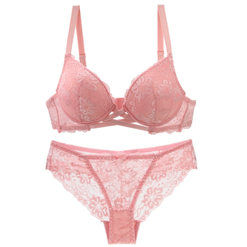 Drune | Spitzen Set Unterwäsche Push Up