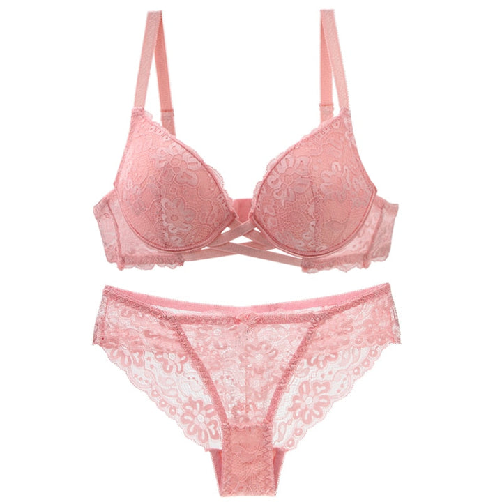 Drune | Spitzen Set Unterwäsche Push Up