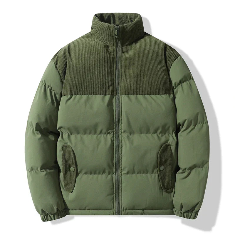 Drune | Gepolsterte Unisex-Jacke mit Corduroy-Details