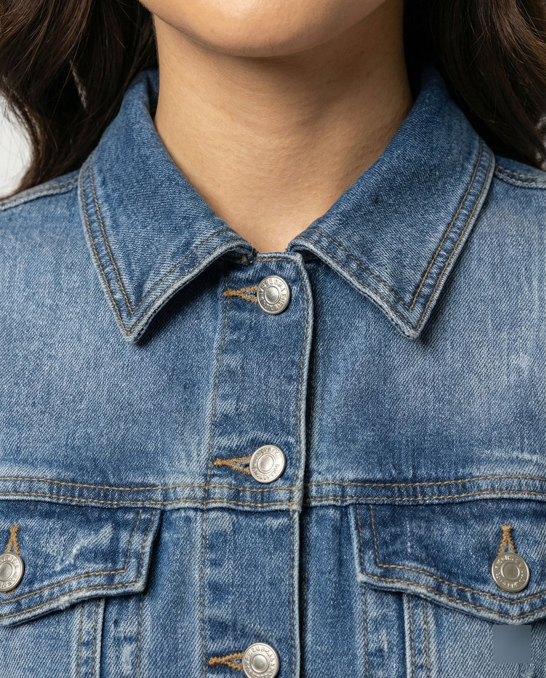 Drune | Ulrike Einreihiges Denim-Kleid