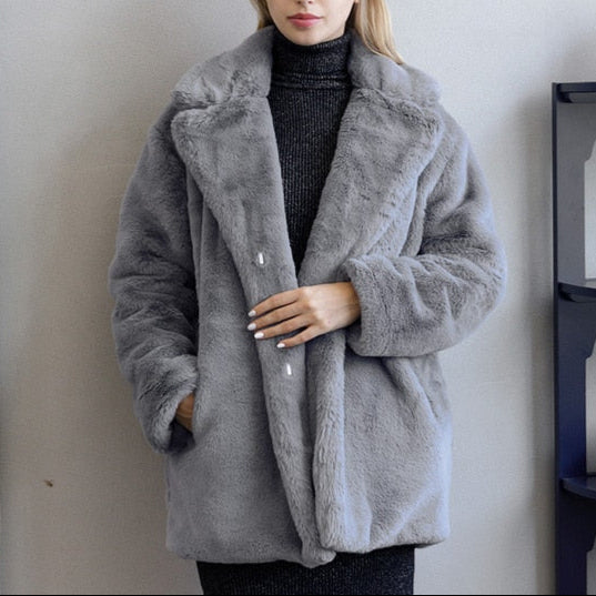 Drune | Damen Oversized Weiches Jackett mit Reverskragen