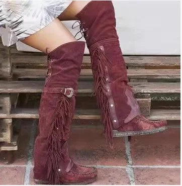 Drune | Damenstiefel - Kniehoch