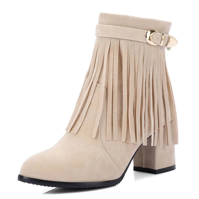 Drune | Cowboy Stiefeletten mit Fransenquaste