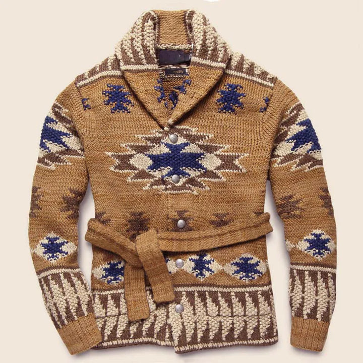 Drune | Dicke Retro-Strickjacke für Männer
