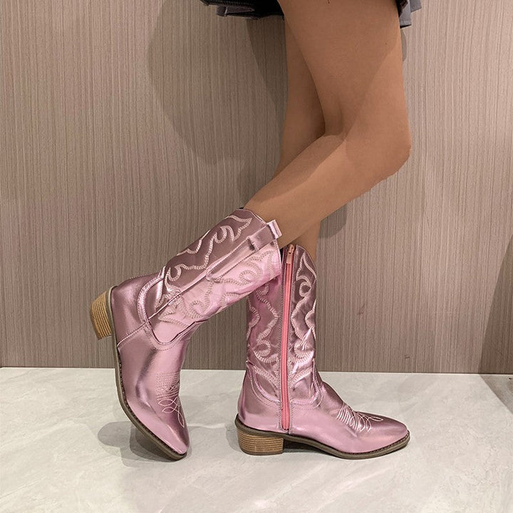 Drune | Chunky Heel Cowboy Boots