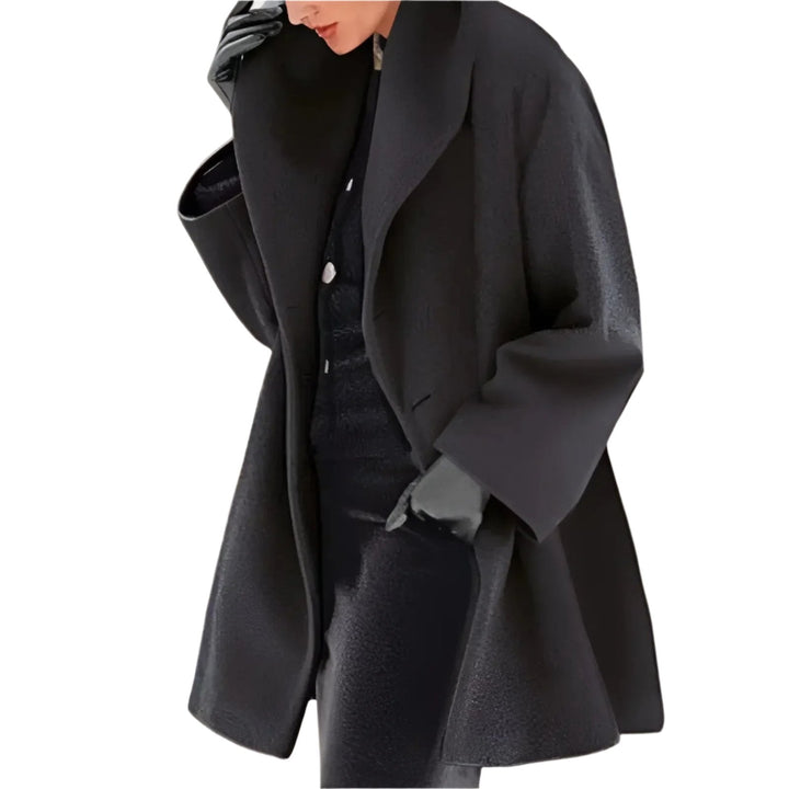 Drune | Eleganter warmer langer Wintermantel mit Knopfverschluss ideal für Herbst/Winter