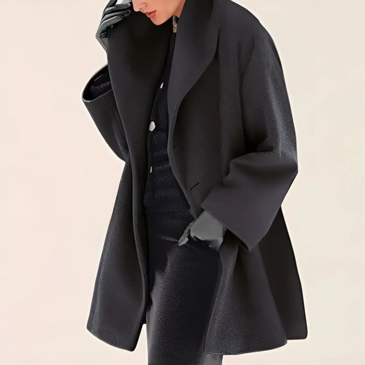 Drune | Damen Oversized Trenchcoat - Mit Drapiertem Kragen