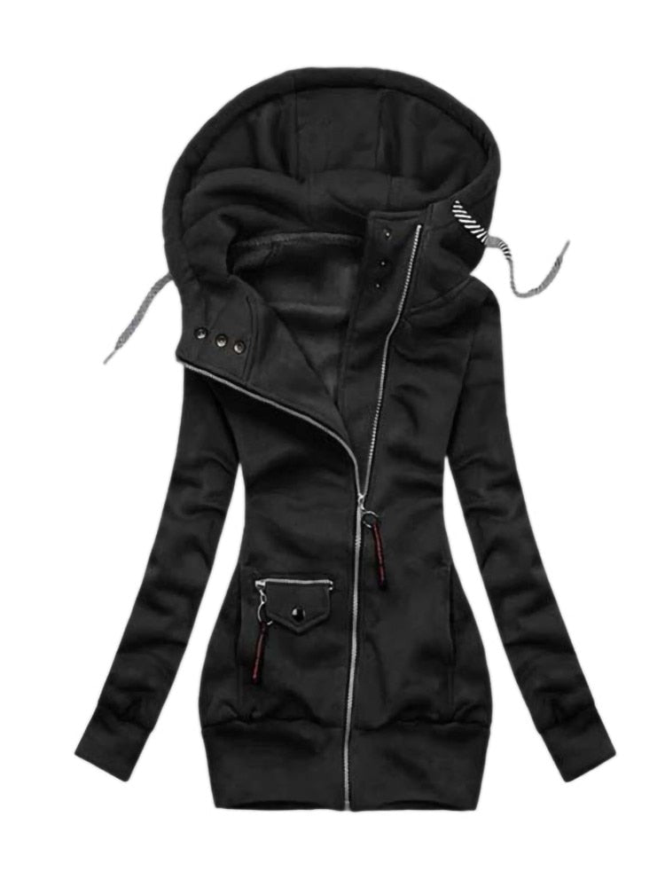 Drune | Jacke mit Langen Ärmeln, Kordelzug und Reißverschluss mit Kapuze