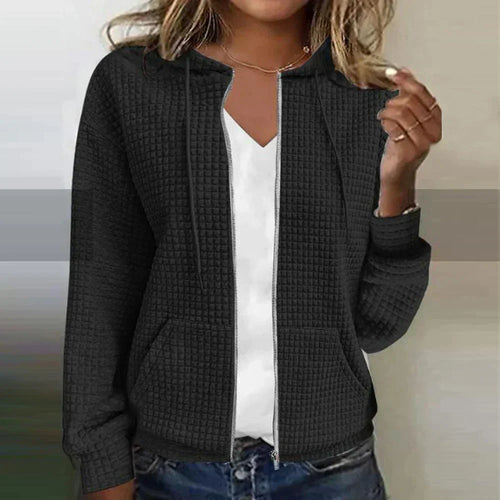 Drune | Damen Reißverschluss Jacke - Mit Kapuze