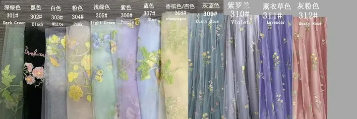 Drune | Fairy Forest Green Kurze Prom Kleider Spaghetti-Träger Bunte Blumen Spitze Abend Feier