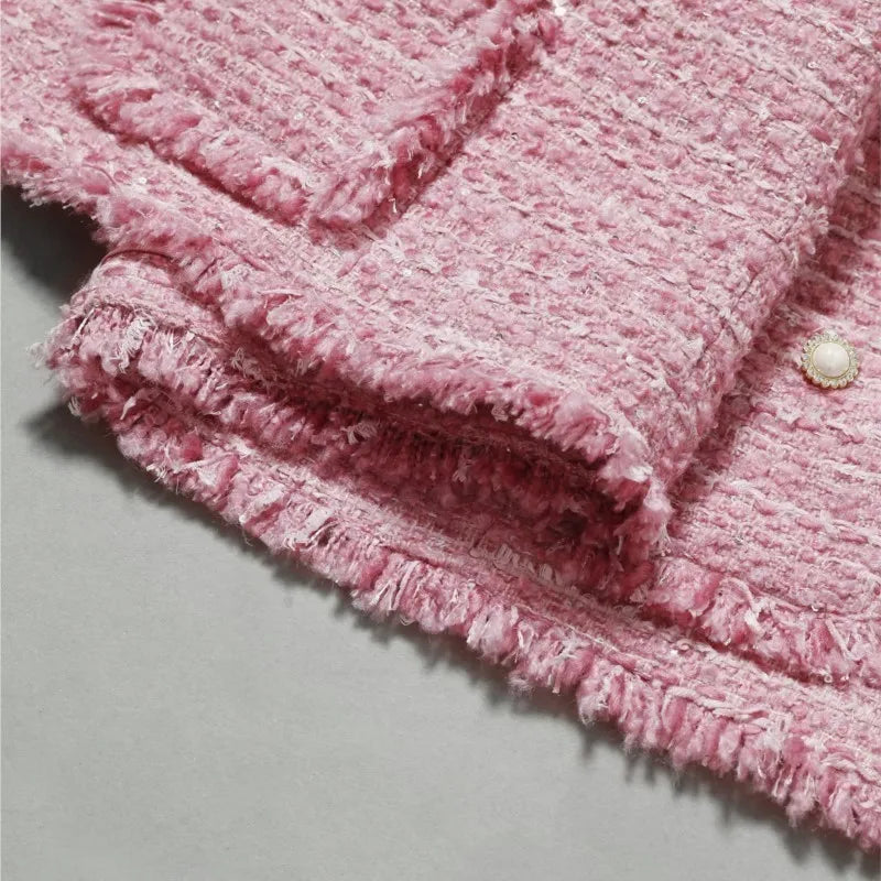 Drune | Jacke Aus Größem Tweed Herbst/Winter Socialite Quastendesign