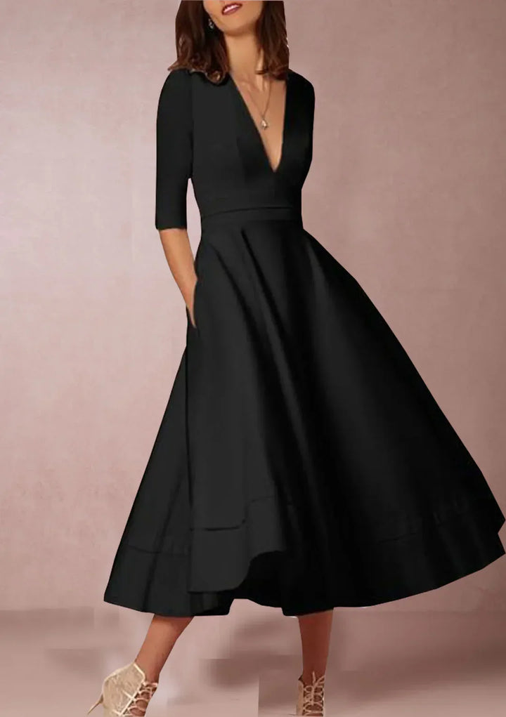 Drune | Elegantes A-Linien-Midikleid