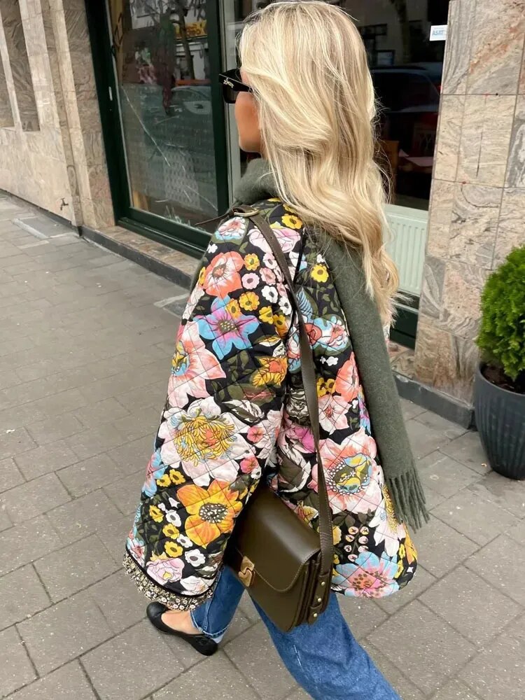 Drune | Jacke mit Blumendruck