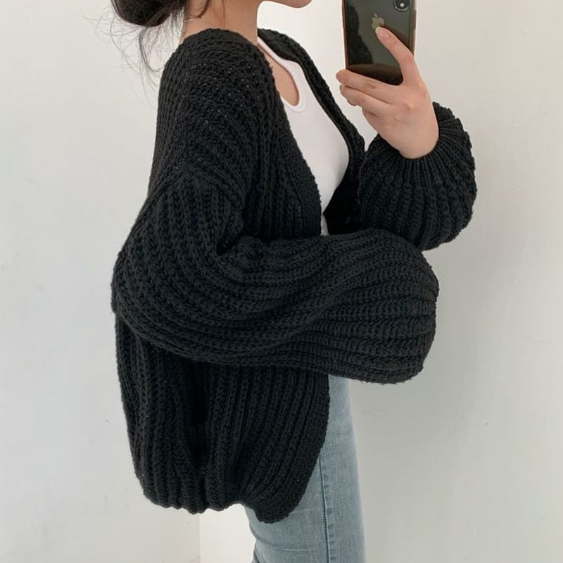 Drune | Grobstrick Oversized Weste