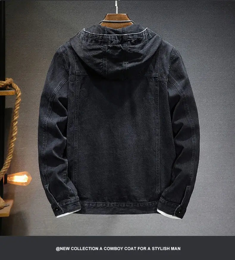 Drune | Kapuzen Denimjacke