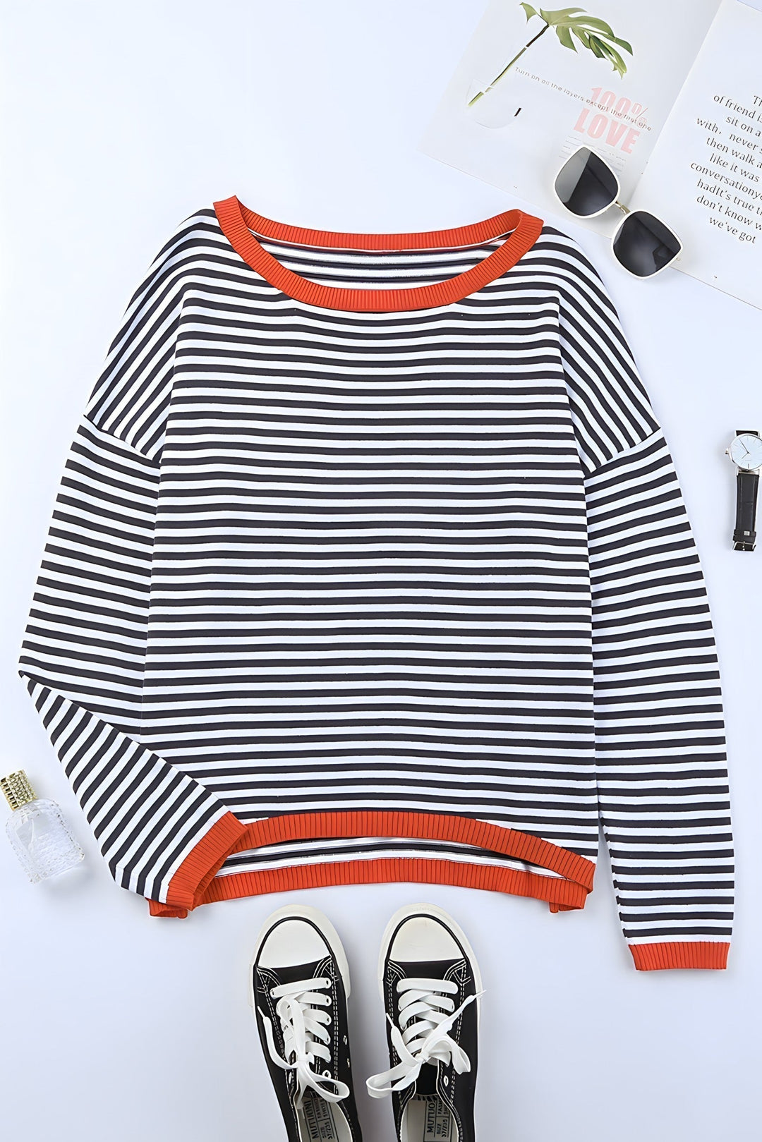 Drune | Gestreifter Pullover