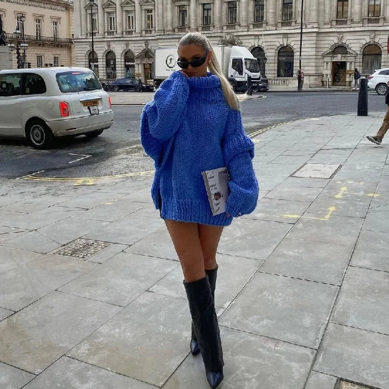 Drune | Oversized Sweatshirt Mit Rollkragen