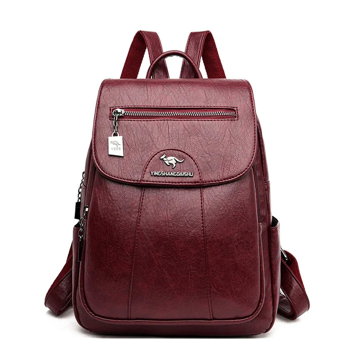 Drune | Diebstahlsicherer Lederrucksack Mit Großem Fassungsvermögen Für Damen