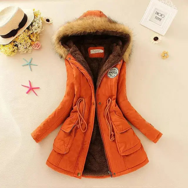 Drune | Warm gefütterte Winterjacke mit Kapuze für Frauen