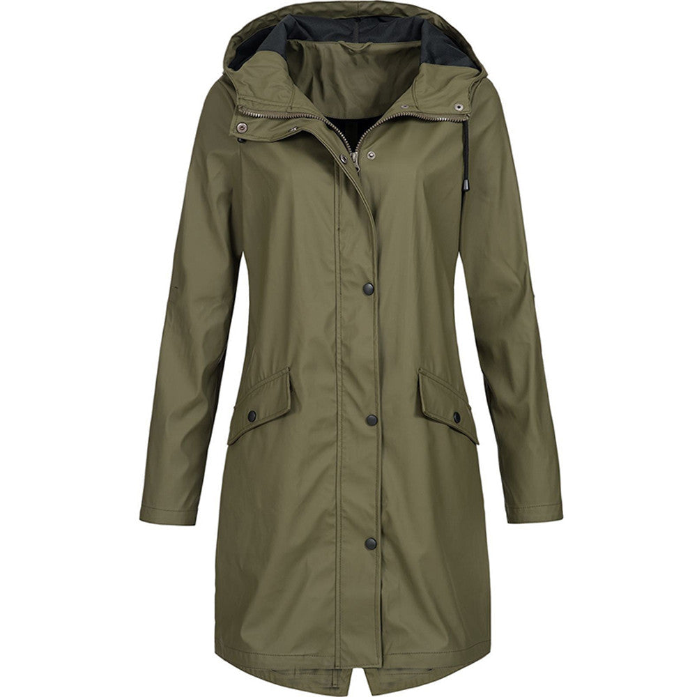 Drune | Lässig mit Kapuze, Knöpfen und Reißverschluss für Frauen Ideal für Herbst Winter