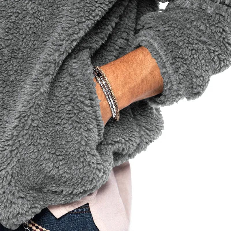 Drune | Veste Sherpa aus Velours