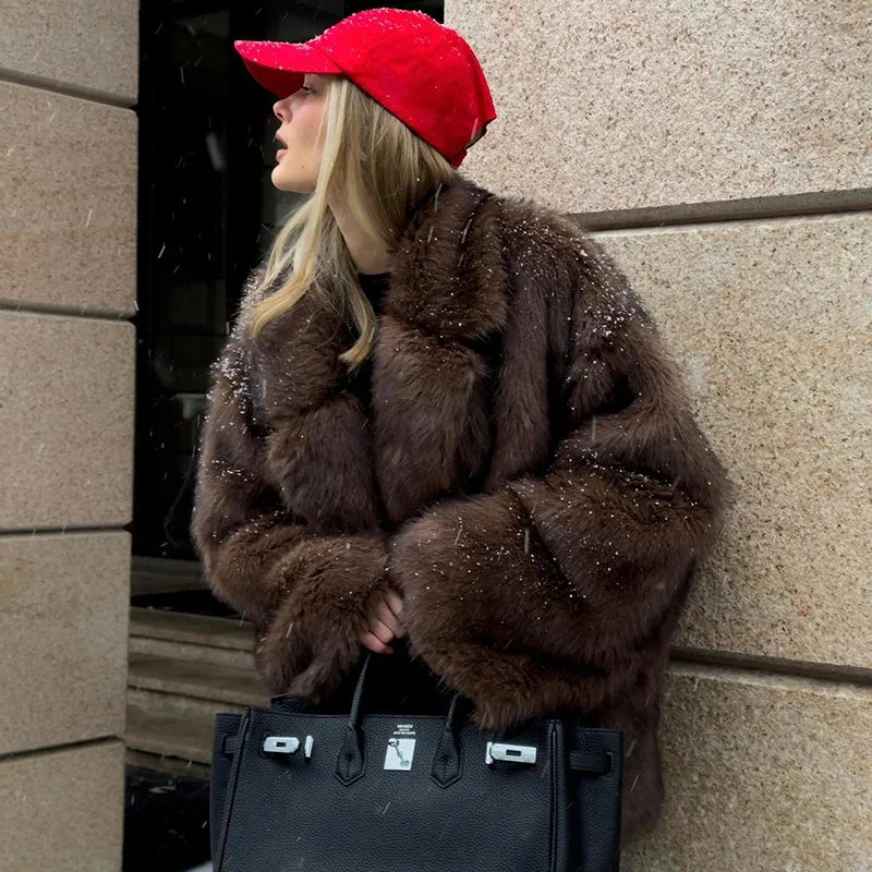 Drune | Übergroße Winterjacke aus Pelz