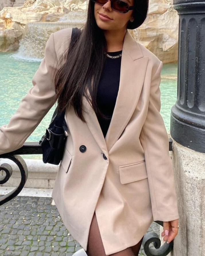 Drune | Eleganter Doppeltknopf-Blazer für Damen