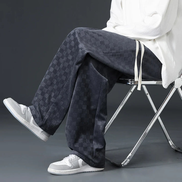 Drune | Stylische Jogginghose Mit Karomuster
