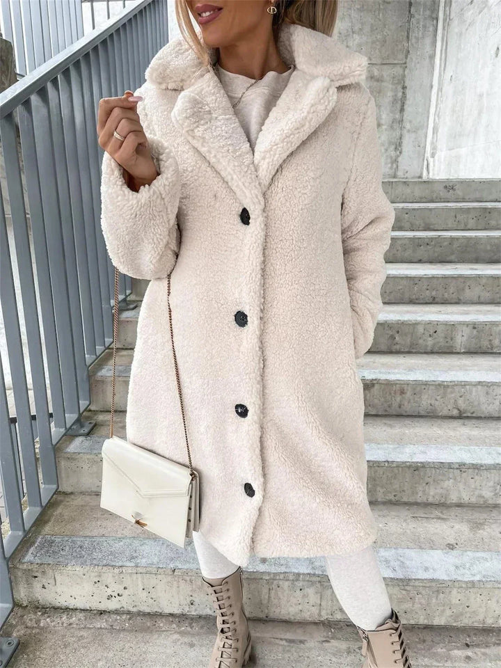 Drune | Lange Jacke mit Weichem und Strukturiertem Druck