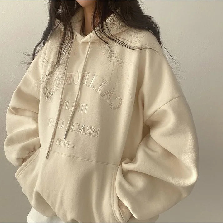 Drune | Oversized Damen Hoodie Mit Stickerei