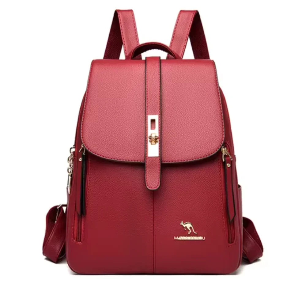 Drune | Anti Diebstahl Lederrucksack Für Damen Mit Großem Fassungsvermögen