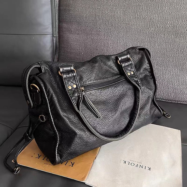Drune | Schwarze Handtasche Für Schule – Praktisch Und Stilvoll