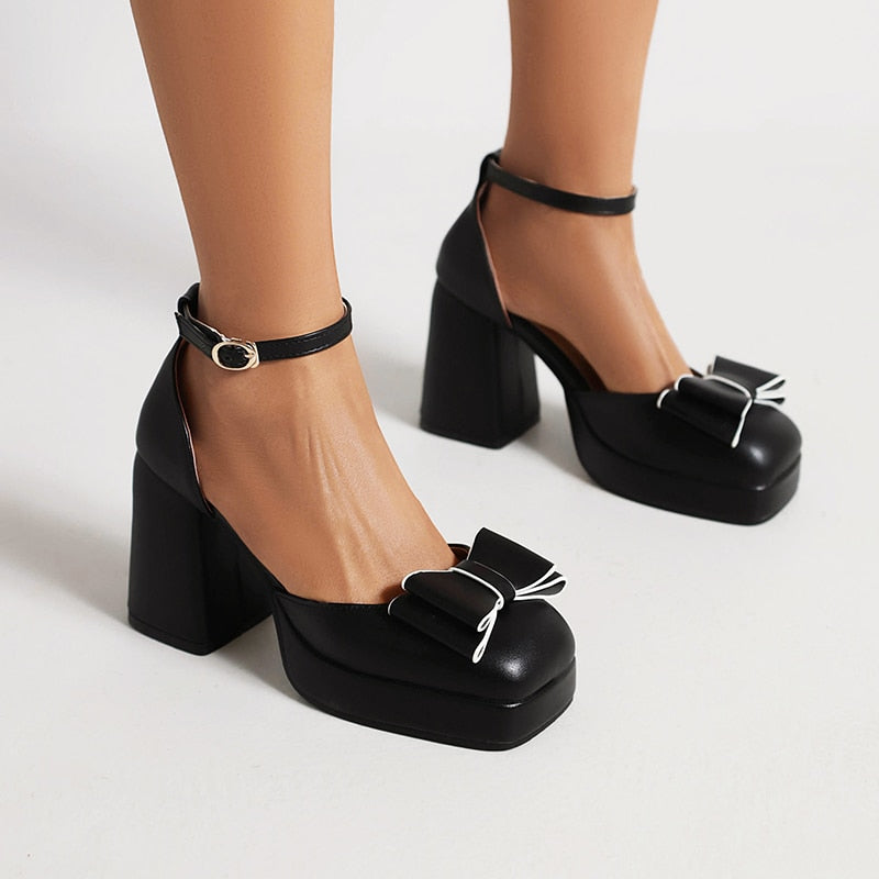Weiße Plateausandalen Mit Schleife Luisa Drune