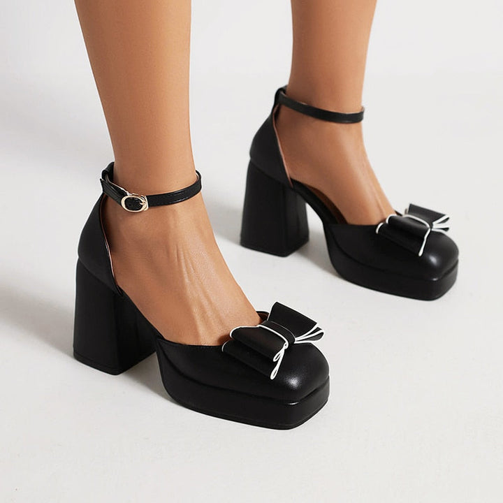 Weiße Plateausandalen Mit Schleife Luisa Drune