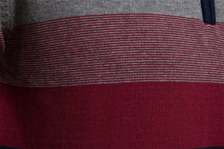 Drune | Strickpullover mit Viertelreißverschluss - Eleganter Feinstrick für Business & Freizeit