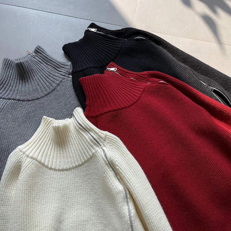 Drune | Pullover mit Stehkragen