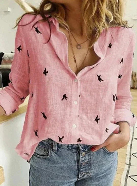 Drune | Elegantes, lässiges Langarmshirt für Damen aus Polyester
