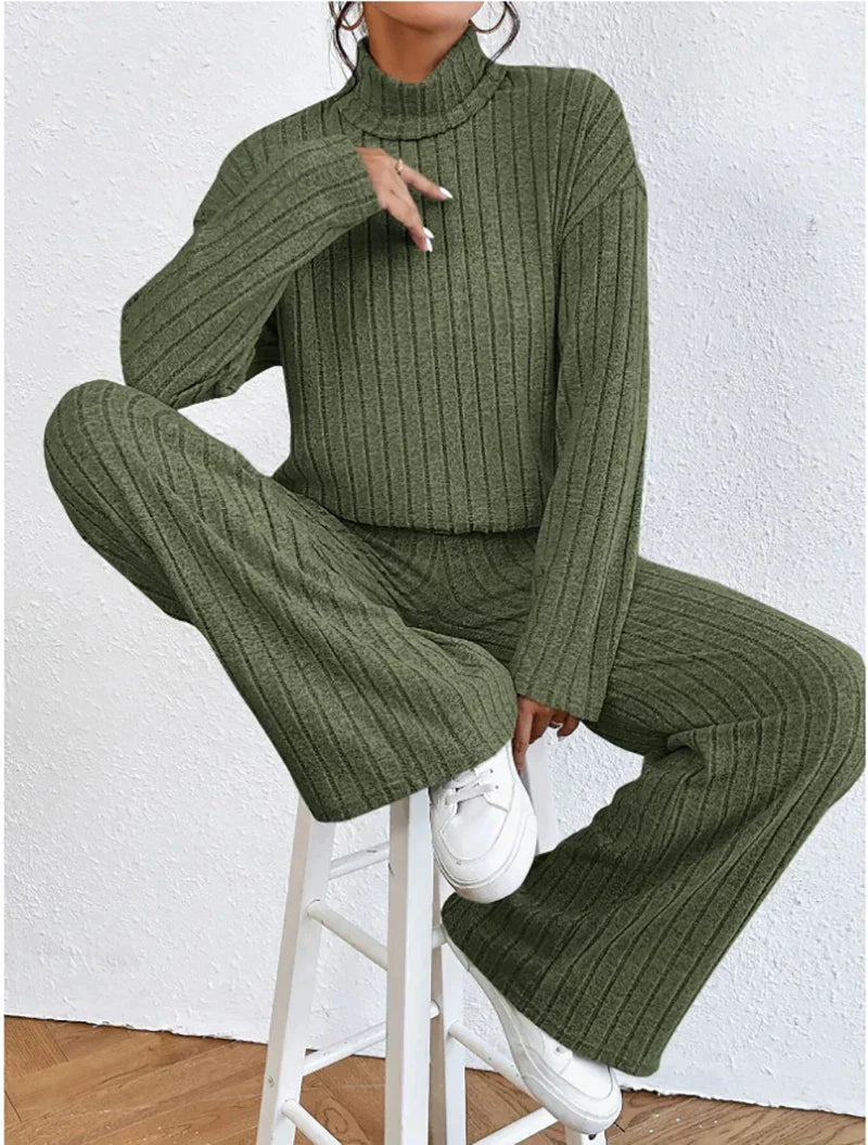Drune | Strickhose und Rollkragenpullover für Frauen