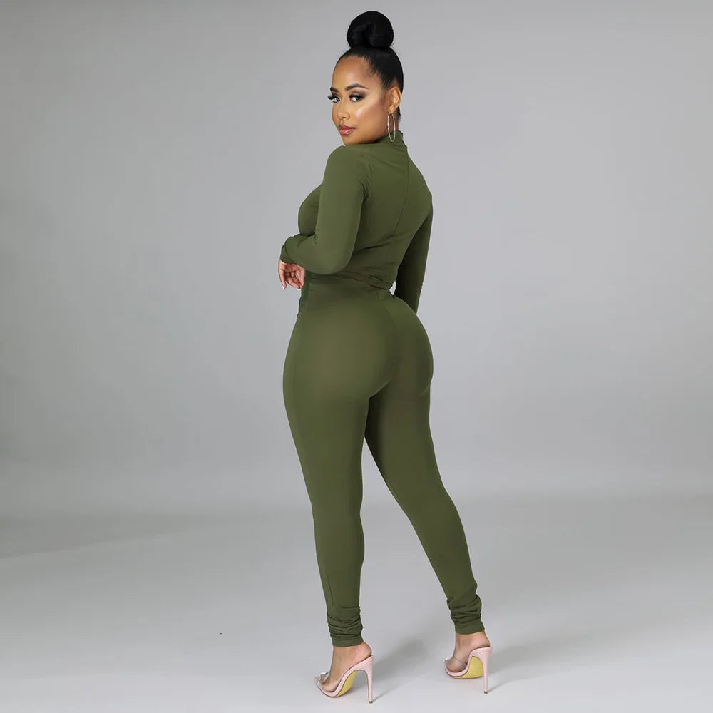 Drune | Zweiteiliges Set mit Kurzem Kunstleder-Korsett und High-Waist-Hose
