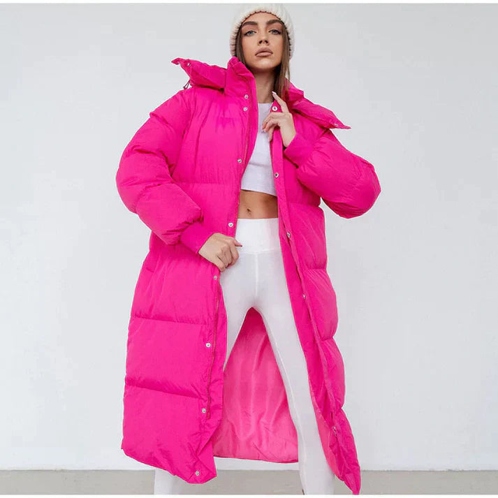 Drune | Warme Lange Puffer Winterjacke für Damen