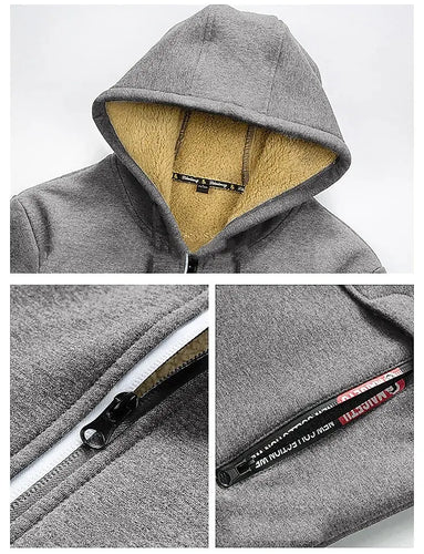 Drune | Warme Winterjacke für Männer mit Kapuze Bequeme Outdoorjacke