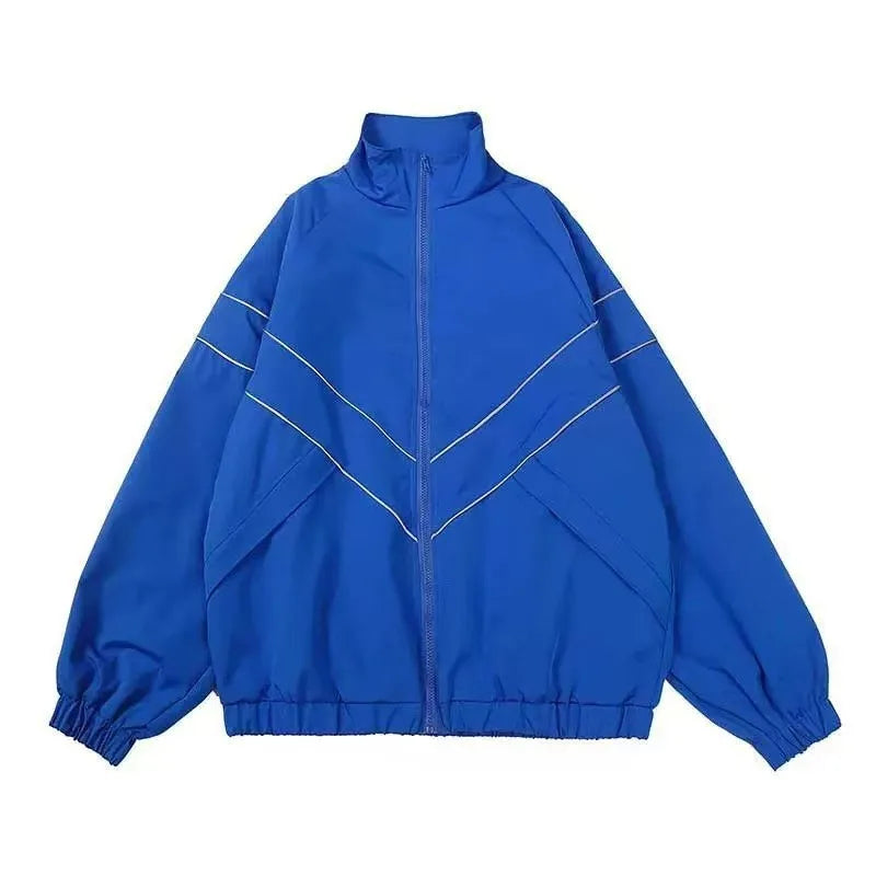 Drune | Reißverschluss Übergröße Collegejacke Damenjacke