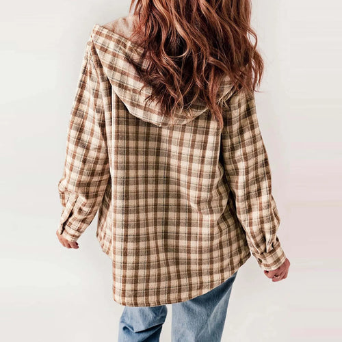 Drune | Sherpa - Hemd Beige - Damen Gemütliche Flanelljacke