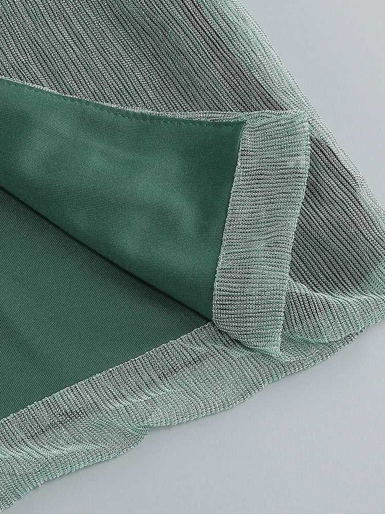 Drune | Glitzer Rückenfrei Abend Maxi Kleid
