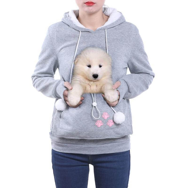 Drune - Damen Kapuzenpullover mit bestickten Reißverschlusstaschen für lässige Winterbekleidung