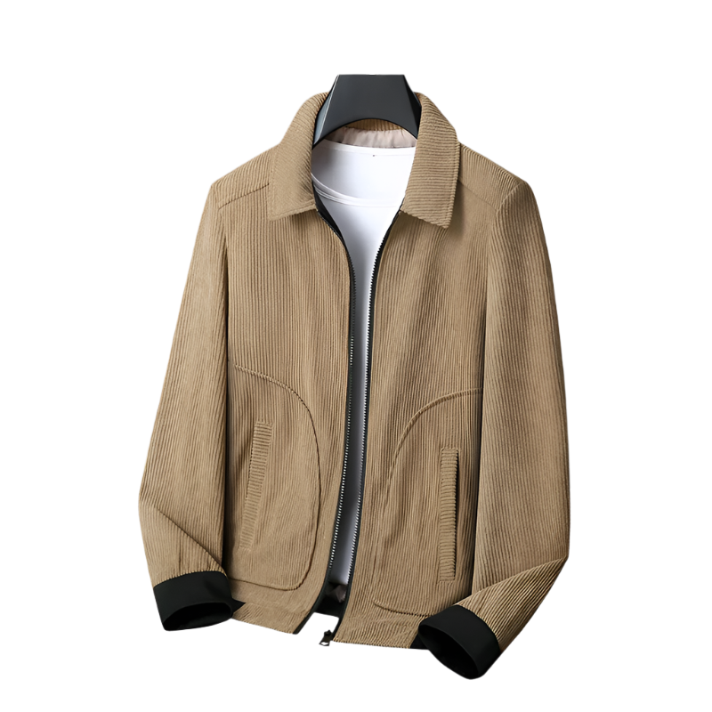 Drune | Cordjacke für Herren mit Reißverschluss