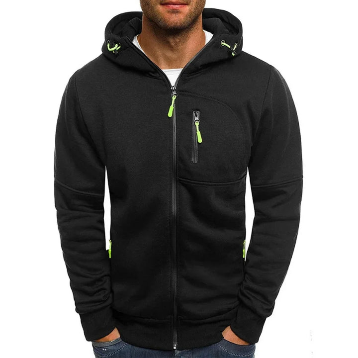 Drune | Herren Kapuzenpullover mit Reißverschluss
